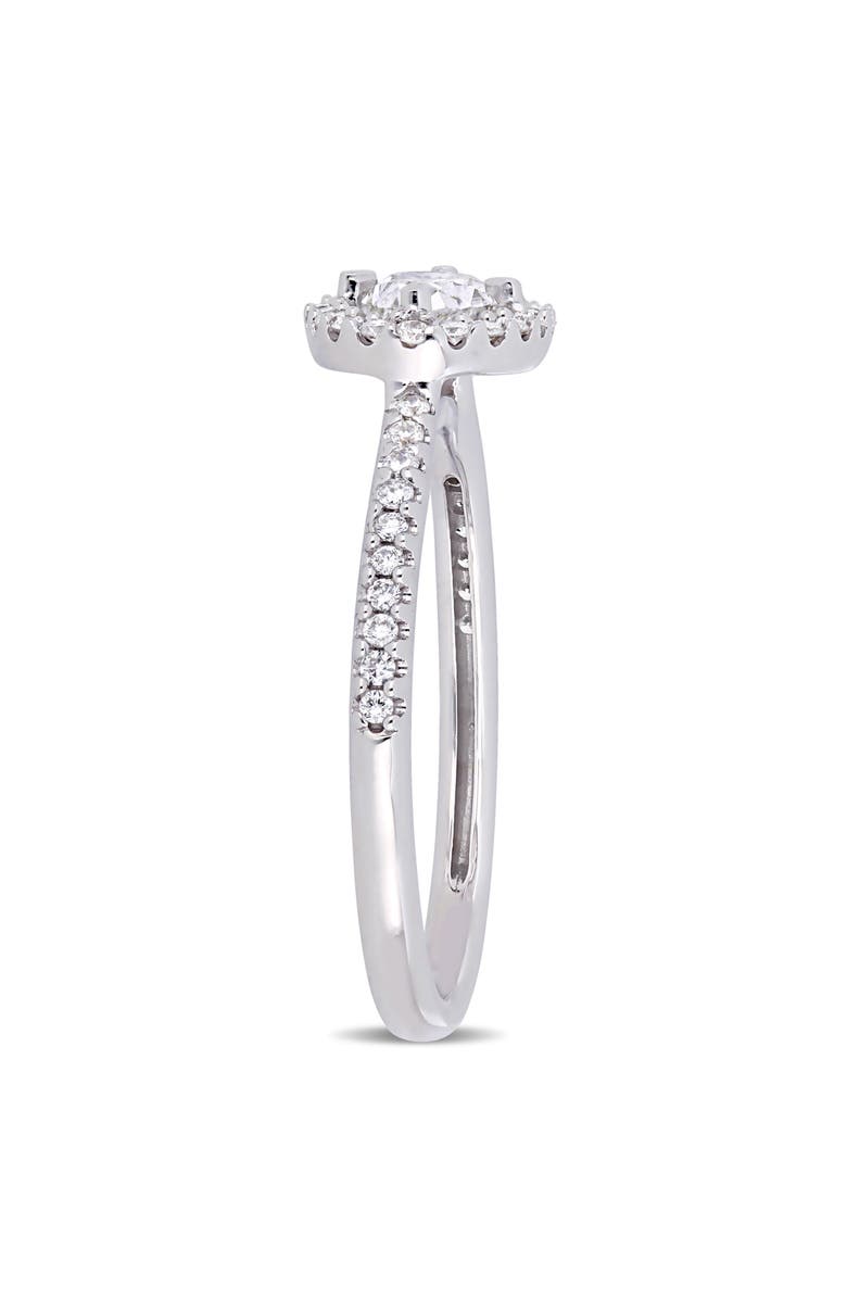 Julianna B. Diamond Oval Floating Halo Engagement Ring 14k, Alternate, color, 14K White Gold