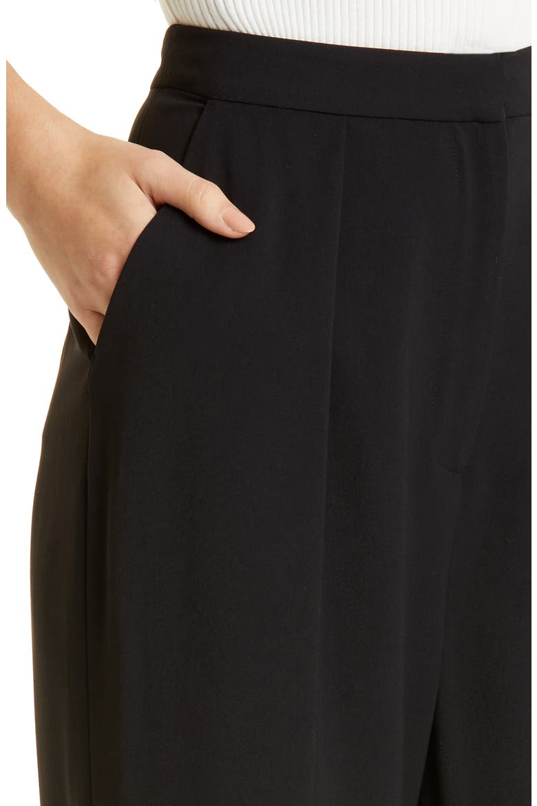 Wide Leg Crepe Pants, Alternate, color, BLACK