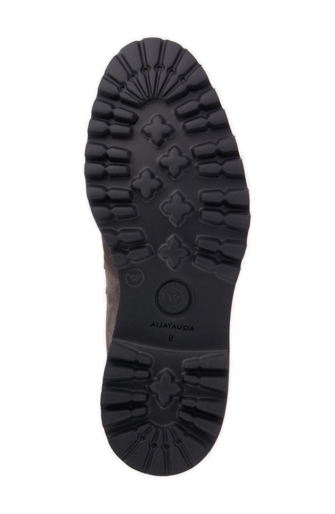 Aquatalia Gustavo Zip Combat Boot, Alternate, color, Smoke Brown