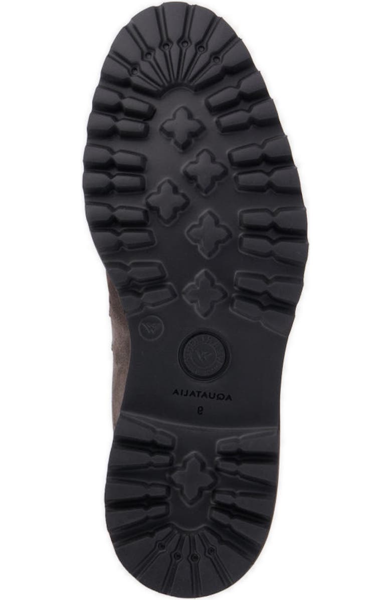 Aquatalia Gustavo Zip Combat Boot, Alternate, color, Smoke Brown