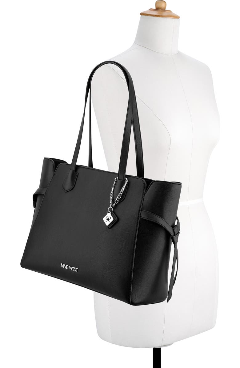 Nine West Isidore Tote Bag, Alternate, color, Black