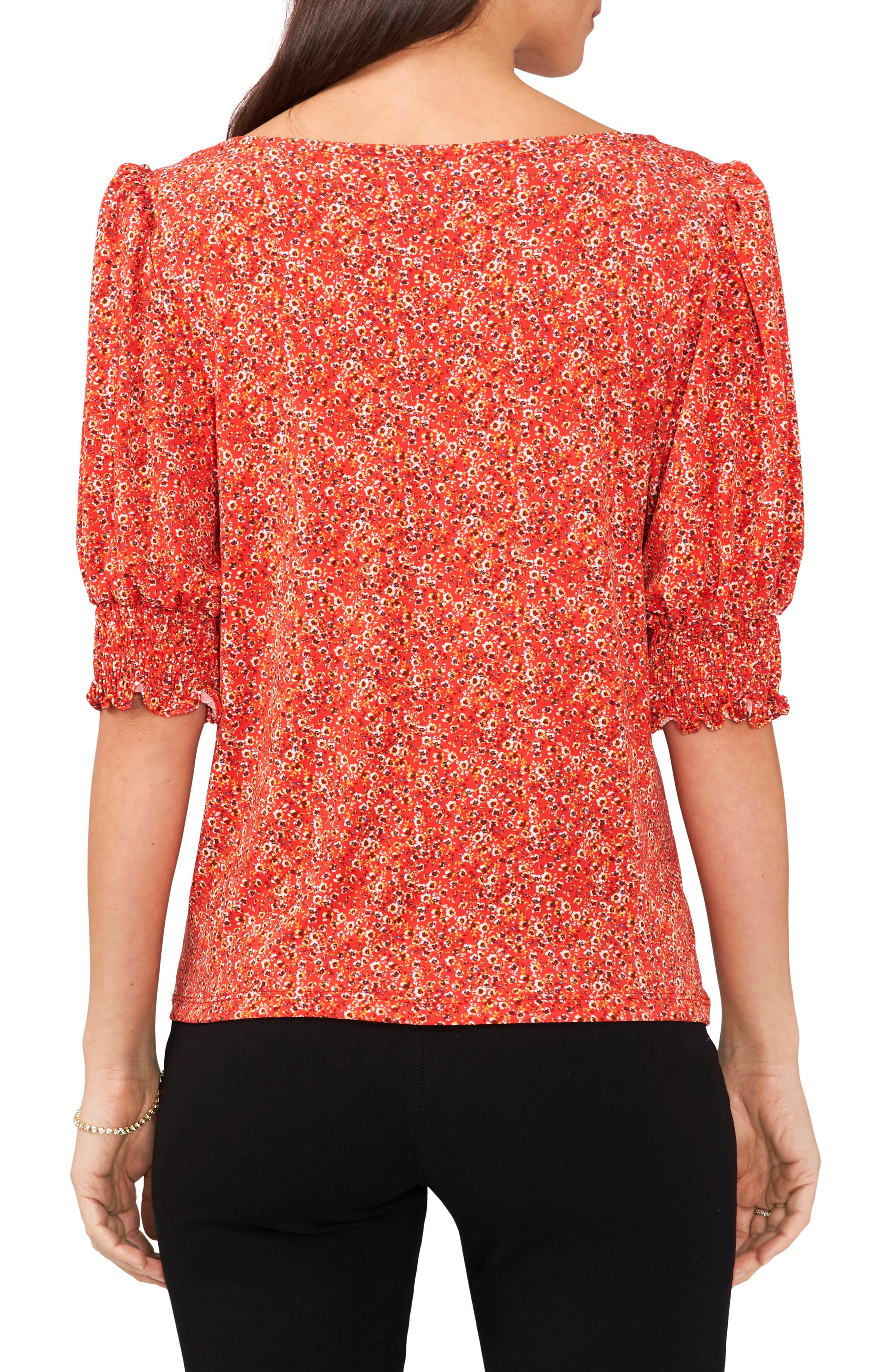 Floral Square Neck Top - image 2