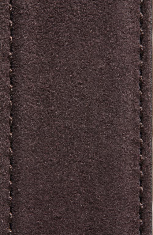 Khaite Benny Suede Belt In Brown