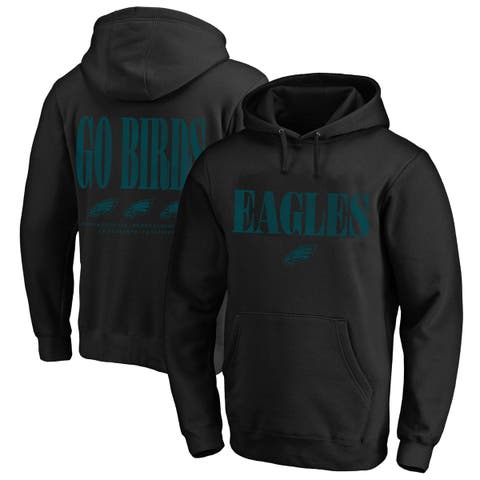 Men's Fanatics Black Philadelphia Eagles Big & Tall Relaxed Intense Rivalry Hoodie