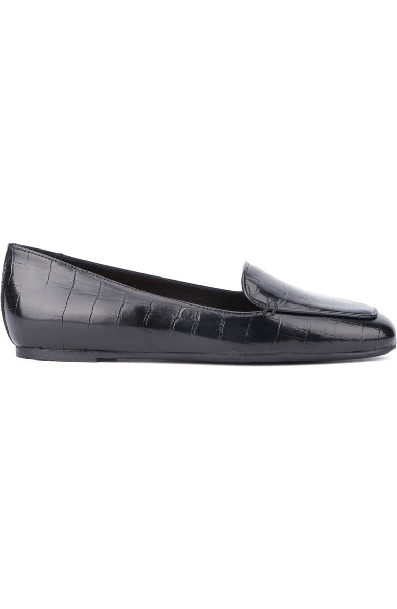 Aquatalia Judie Luxe Croc Embossed Flat, Alternate, color,