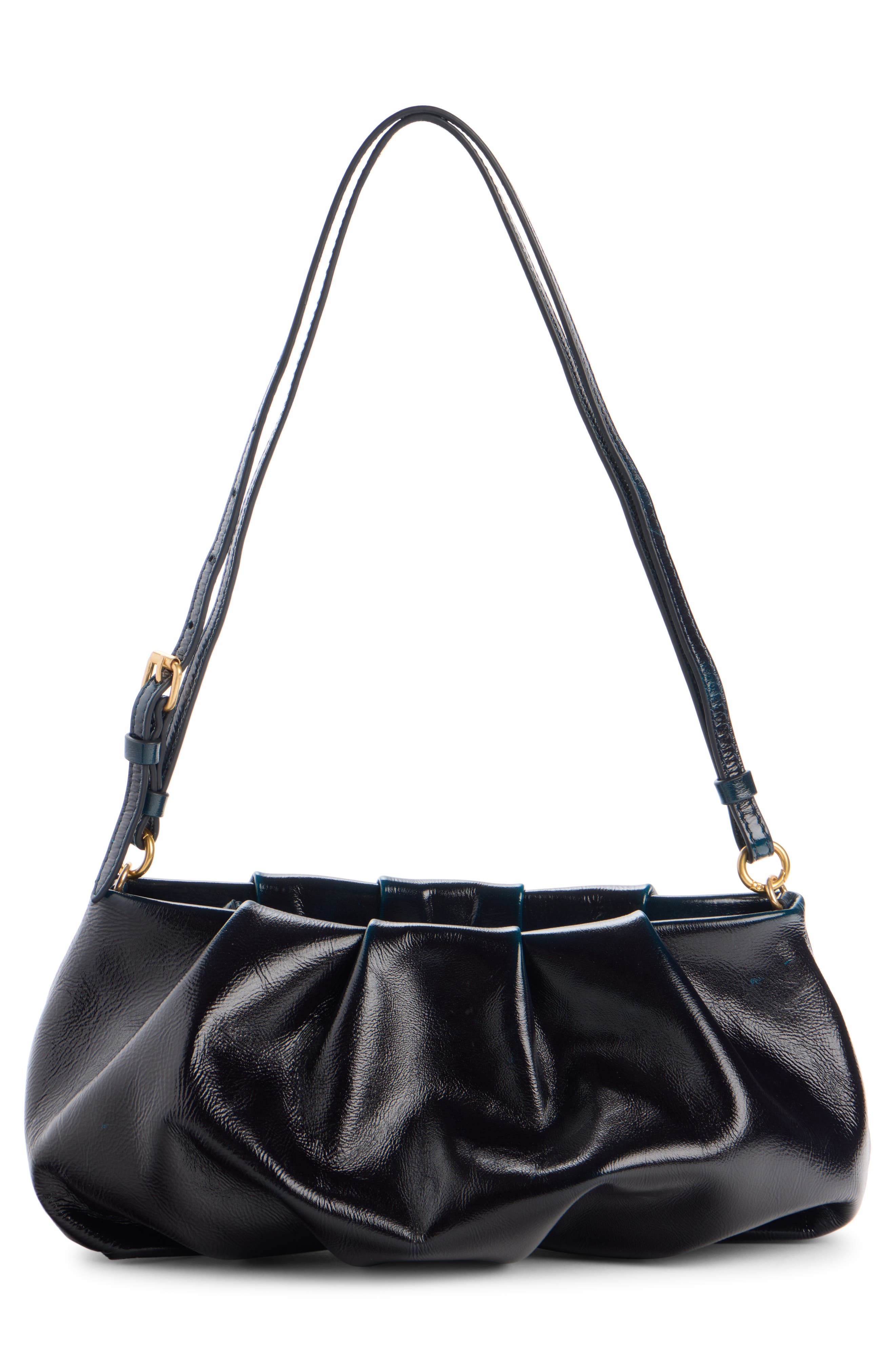 Dries Van Noten Cloud Leather Shoulder Bag, Alternate, color, Turquoise