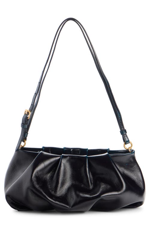 Dries Van Noten Cloud Leather Shoulder Bag In Blue