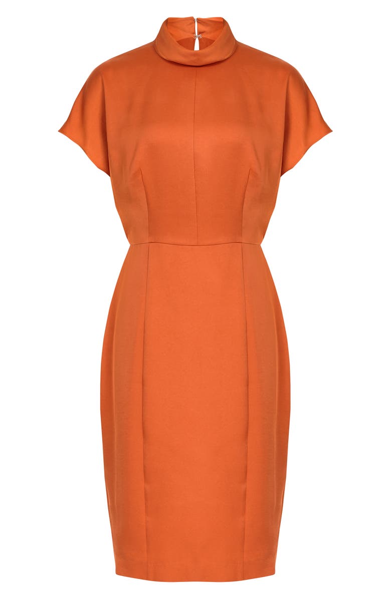 Reiss Rex Mock Neck Sheath Dress, Alternate, color, 