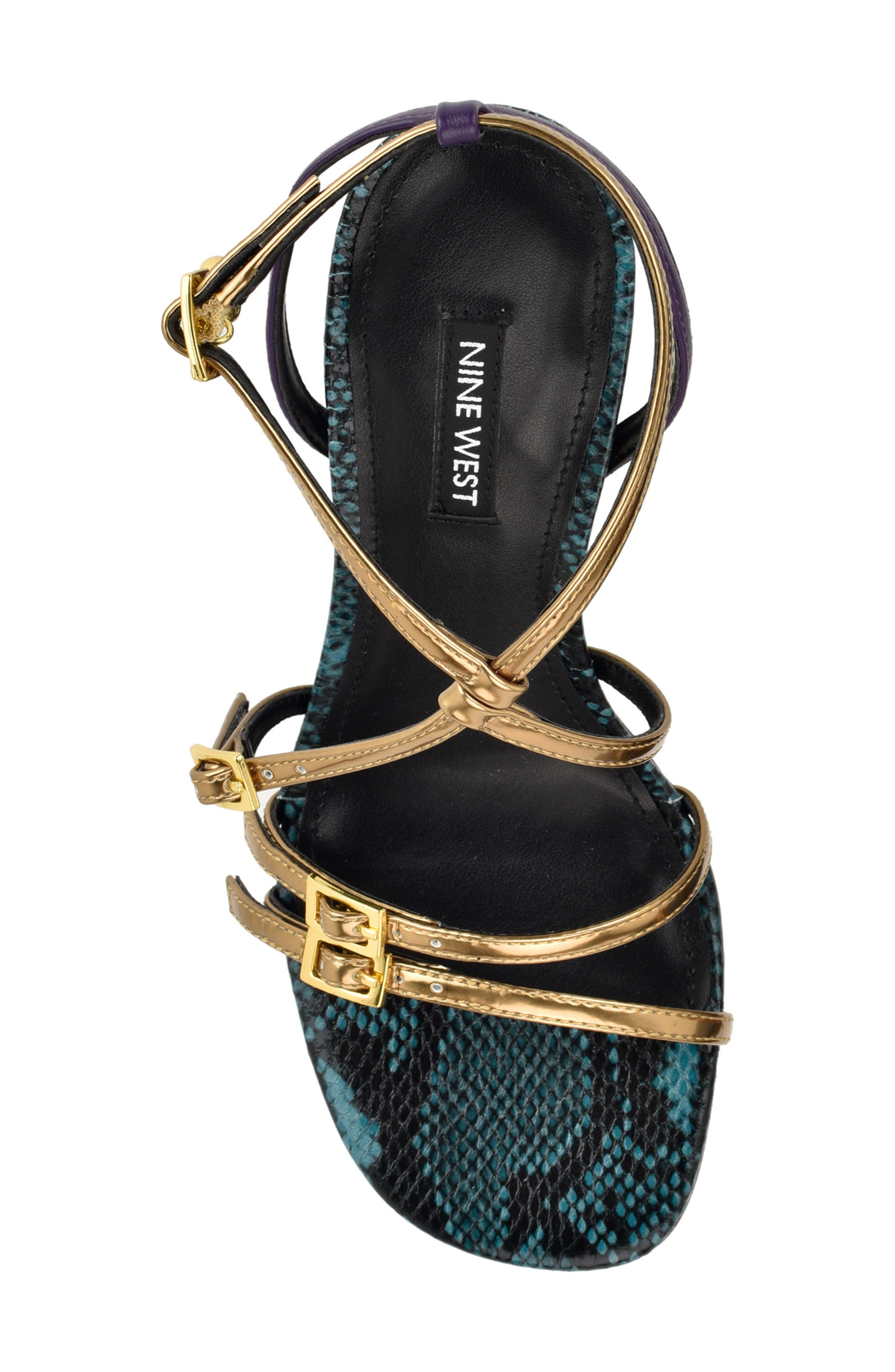 Lavva Buckle Ankle Strap Sandal, Alternate, color, GOLD