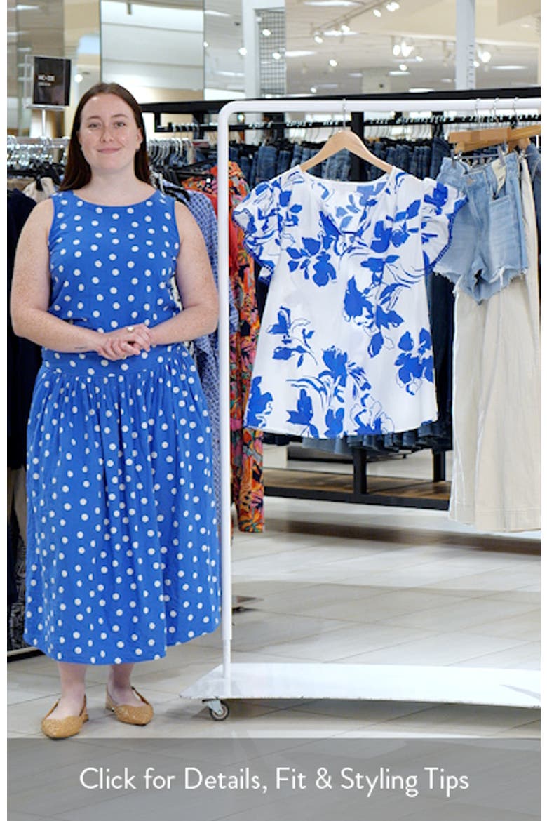 Aby Floral Carya Ruffle Cotton Top video