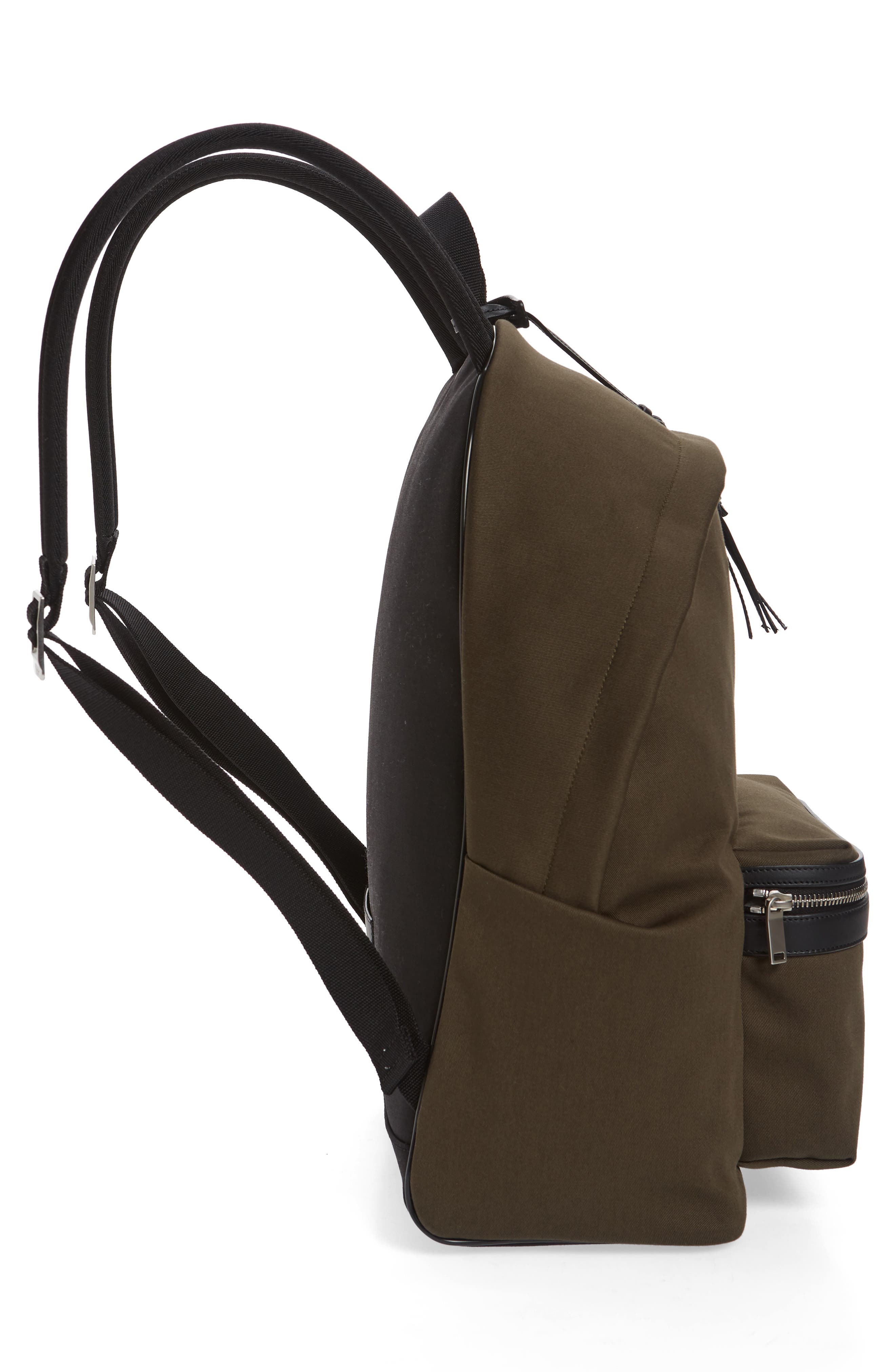 Saint Laurent City Canvas Backpack, Alternate, color, 
