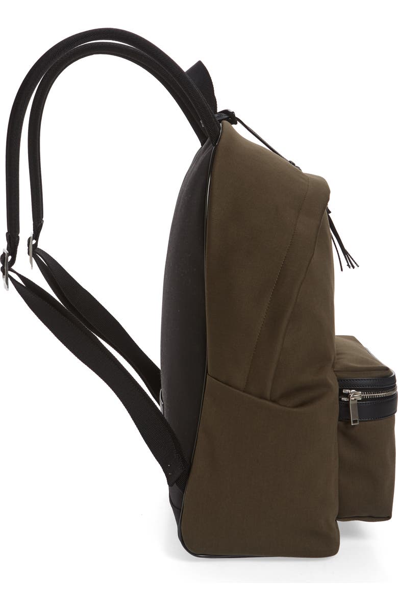 Saint Laurent City Canvas Backpack, Alternate, color,