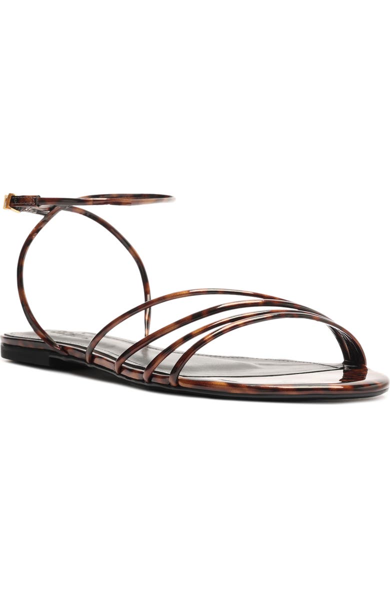 Schutz Inez Ankle Strap Sandal, Main, color, Brown