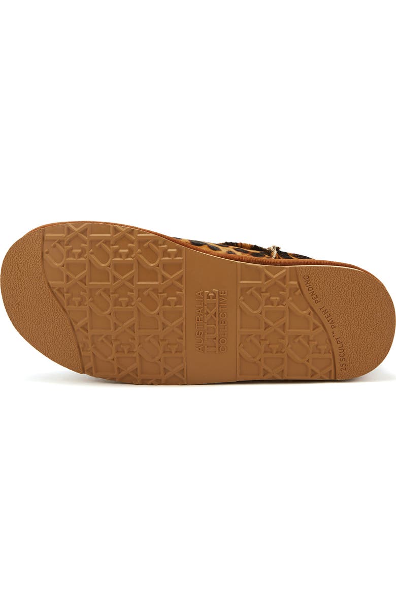Australia Luxe Collective Cosy Ultra Short Genuine Shearling Bootie, Alternate, color, Leopard