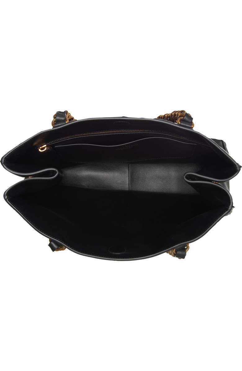 Valentino Garavani Kicky Mitered Patchwork Tote, Alternate, color, Black