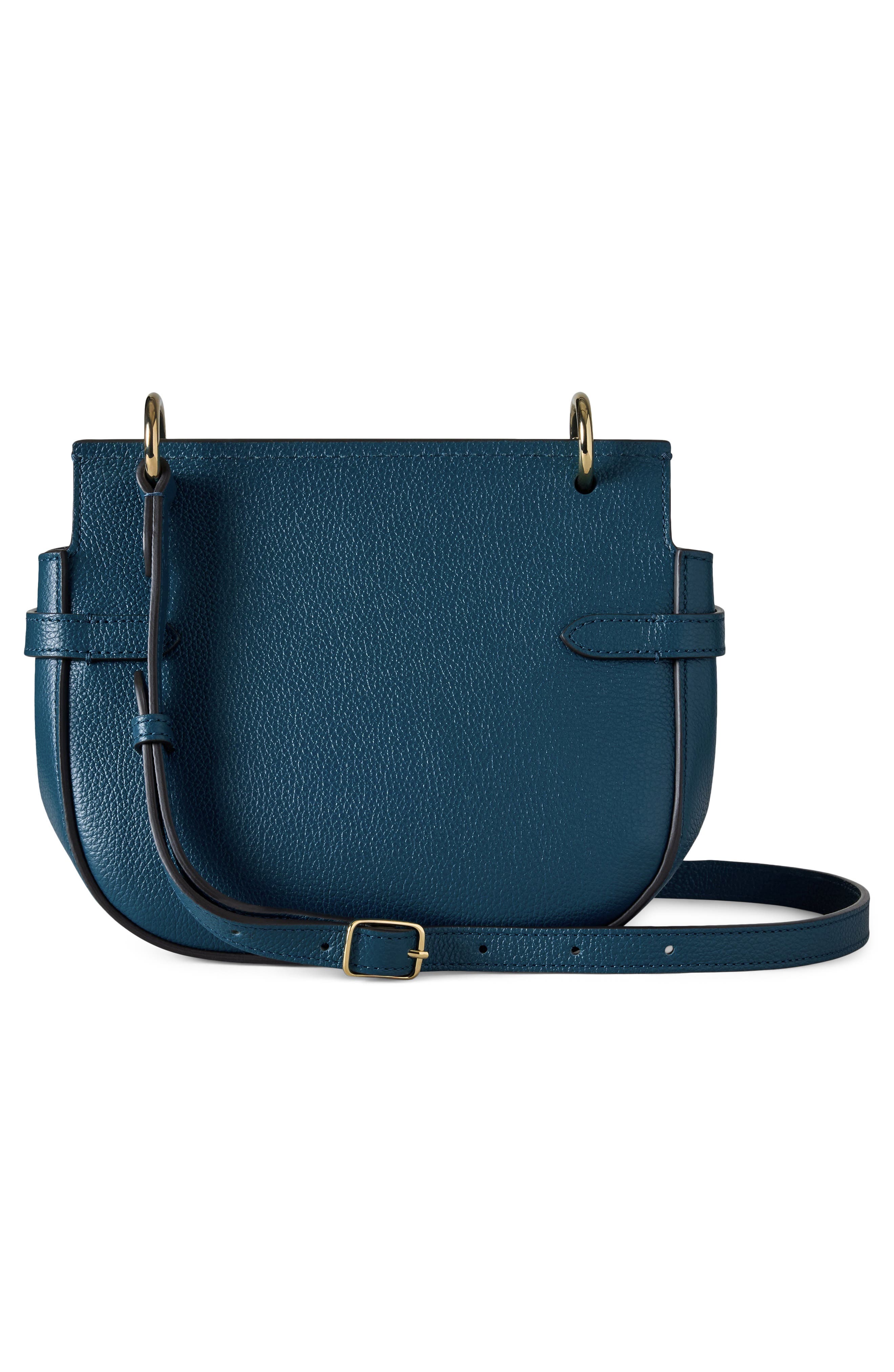 Small Amberley Leather Satchel, Alternate, color, OUT OF THE BLUE