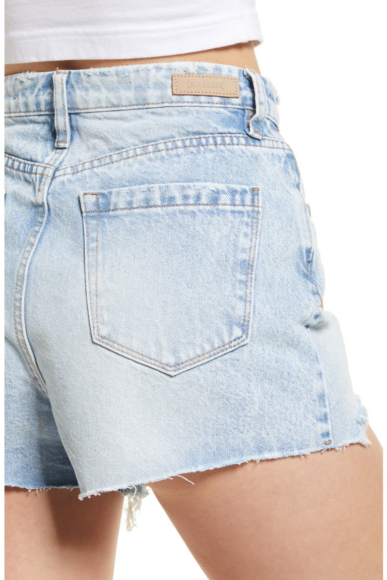 The Reeve Frayed High Waist Denim Shorts, Alternate, color, FEEL FOR YOU