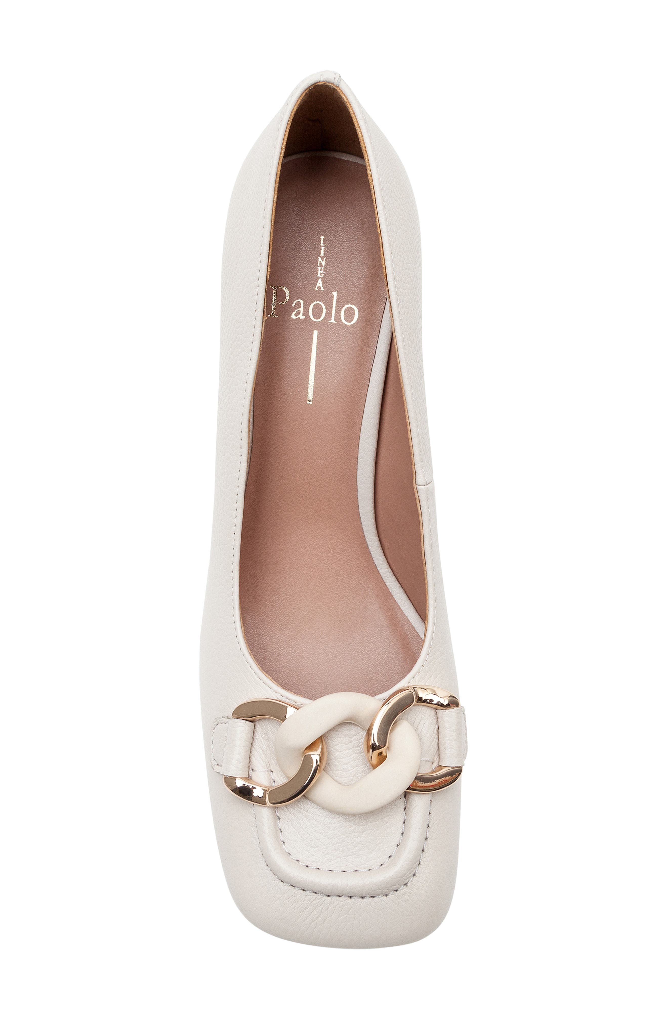Linea Paolo Phoebe Platform Pump, Alternate, color, Cream