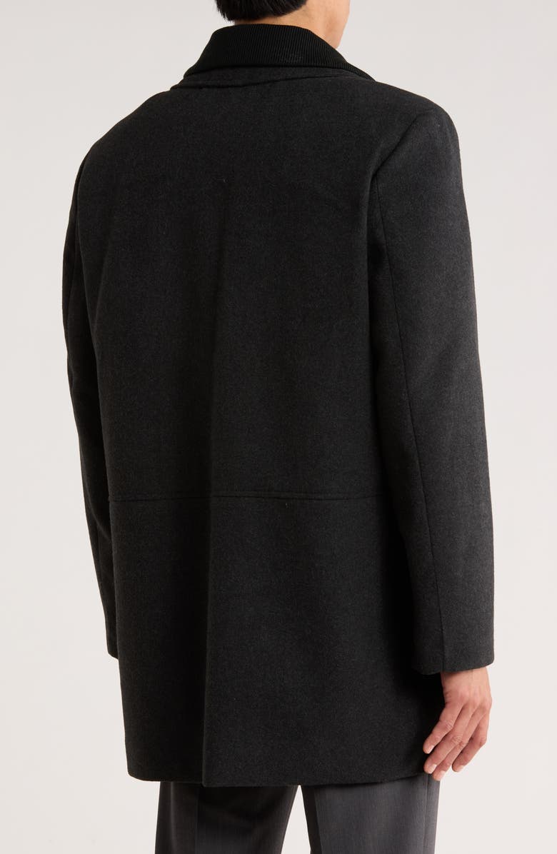 Calvin Klein Coleman Coat with Bib, Alternate, color, Charcoal