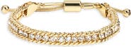 Nordstrom Crystal Curb Chain Adjustable Bracelet