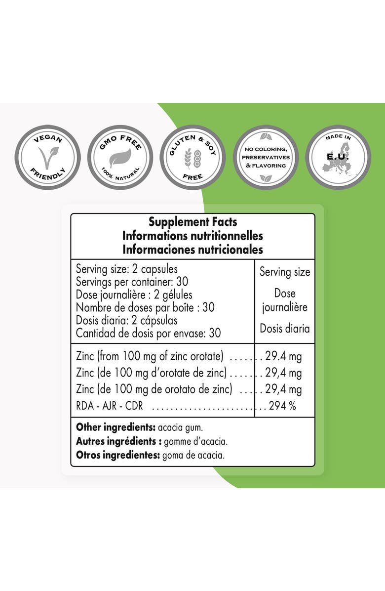 SuperSmart Zinc Orotate Supplement, Alternate, color, NO COLOR