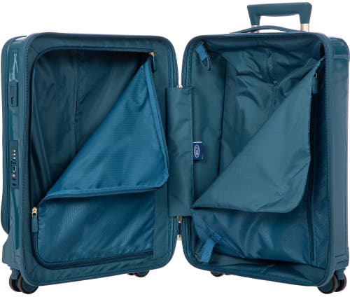 Bric's Positano 21" Carry-on Expandable Spinner W/pocket In Green