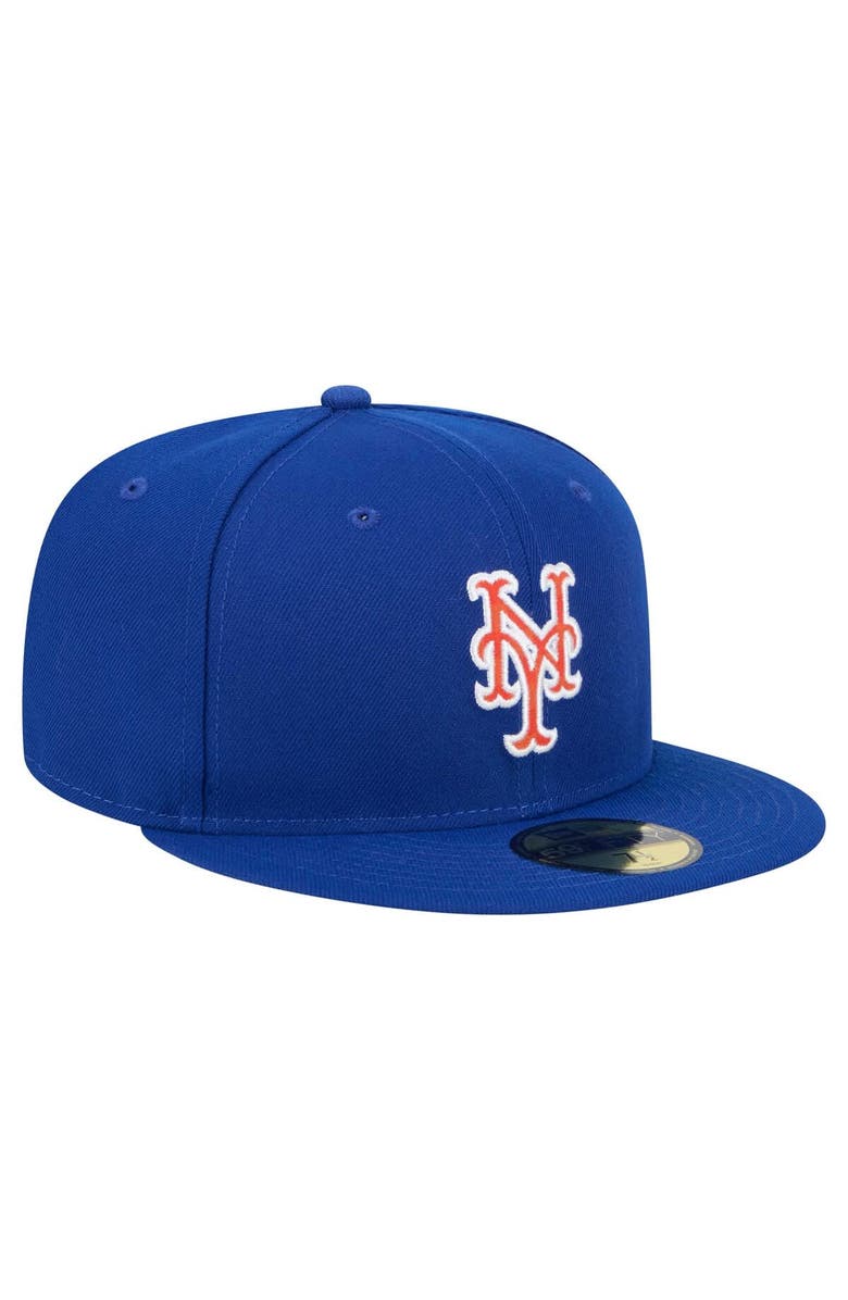 New Era Men's New Era Royal New York Mets Checkered Undervisor 59FIFTY Fitted Hat, Alternate, color, 