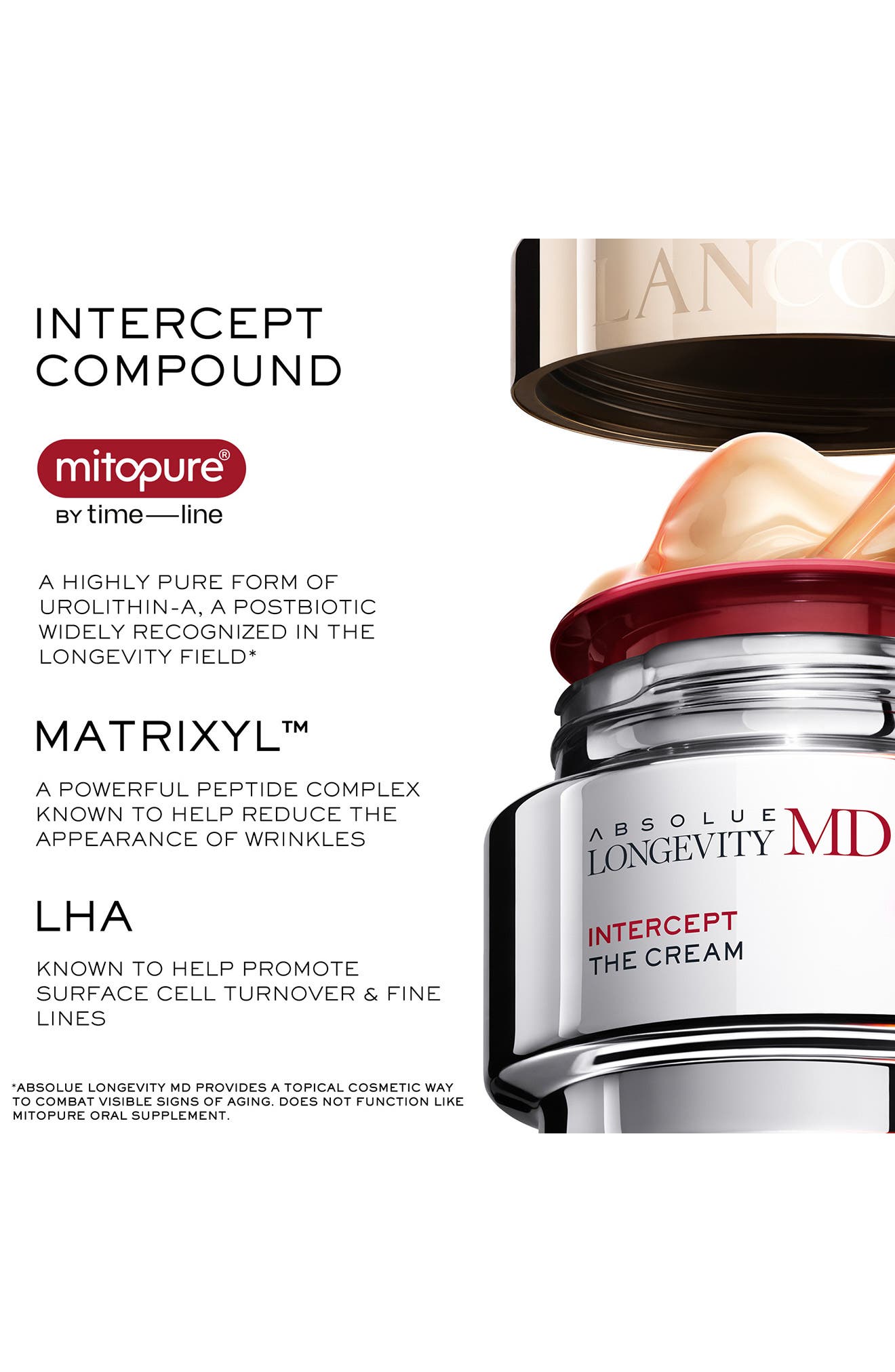 Lancôme Absolue Longevity MD Intercept Face Cream for Mid-Age