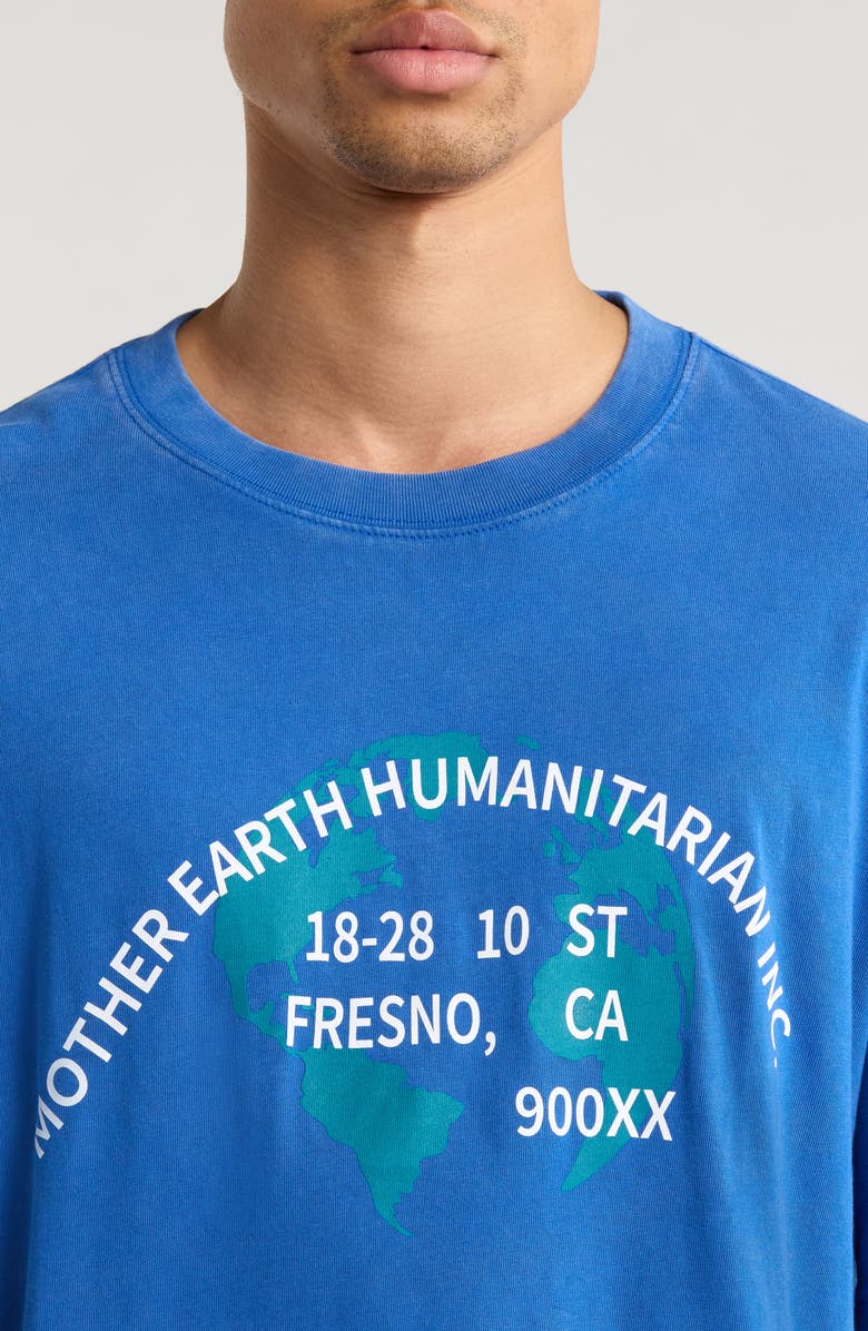 PacSun Earth Cotton Graphic T-Shirt, Alternate, color, Blue