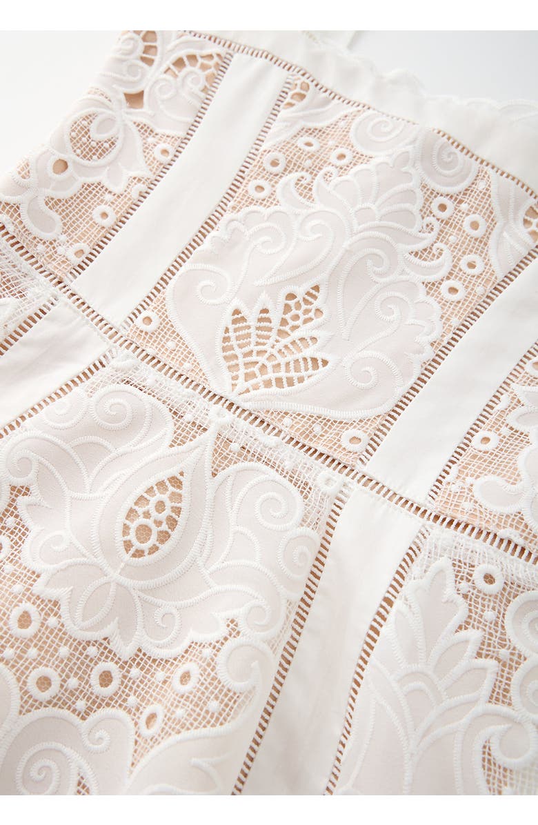 Marlo Kids Celia Lace Maxi Dress, Alternate, color, Ivory