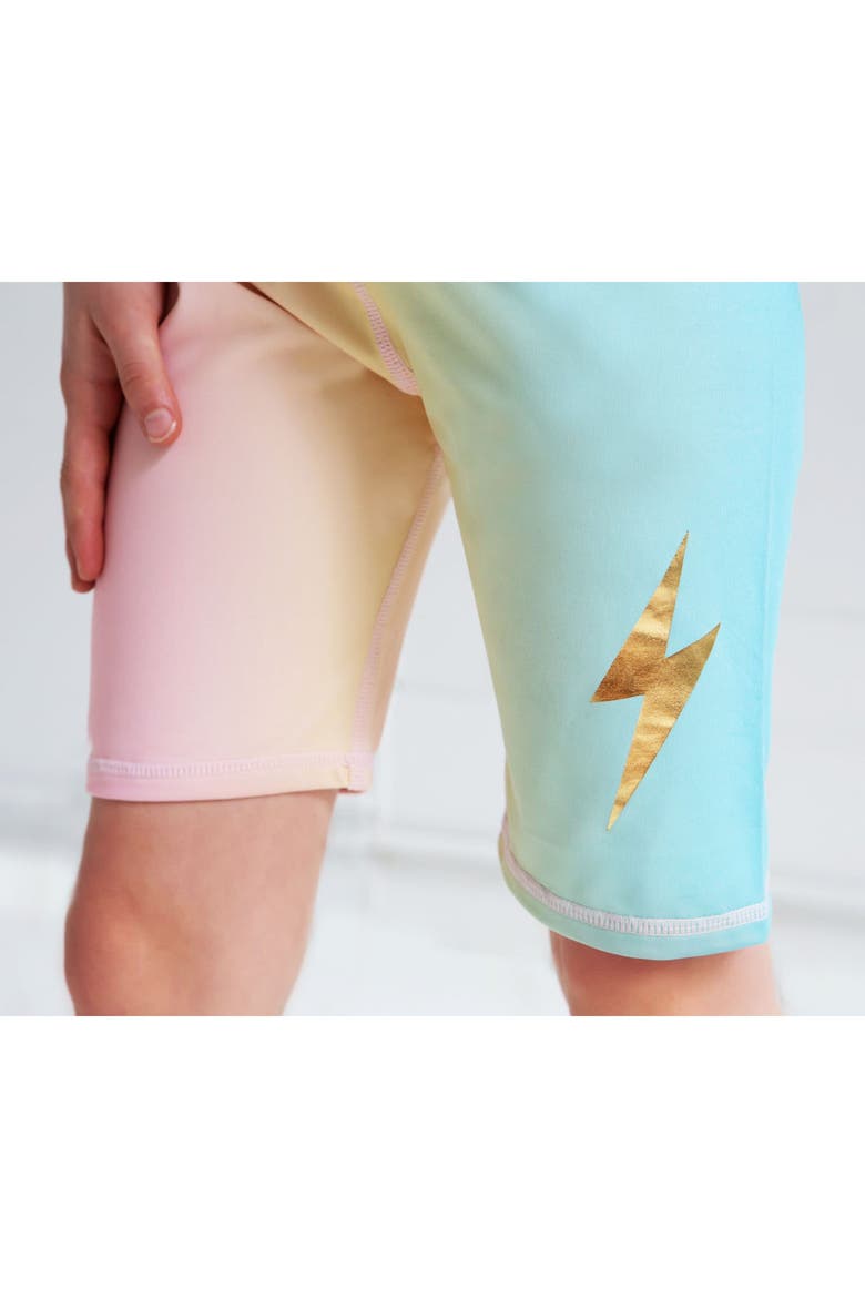 Big Kid Pastel Activewear Bike Shorts, Alternate, color, Multi
