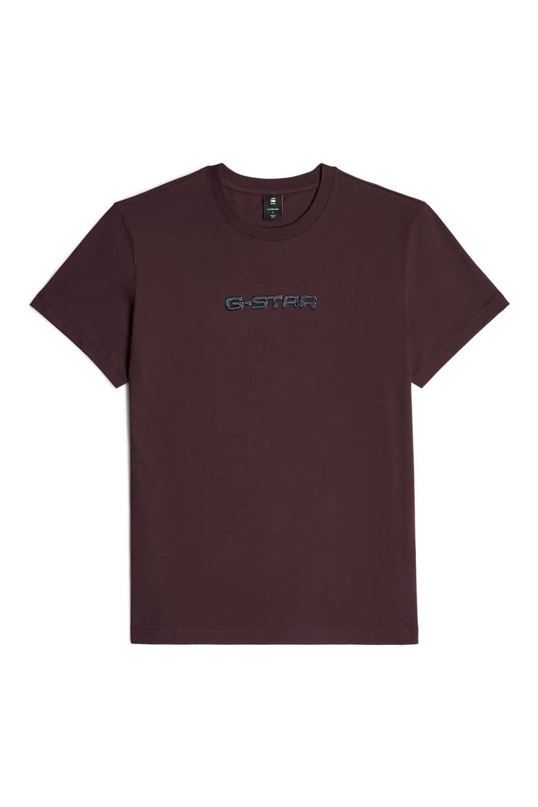 Gel Print Organic Cotton T-Shirt, Alternate, color, MAROON