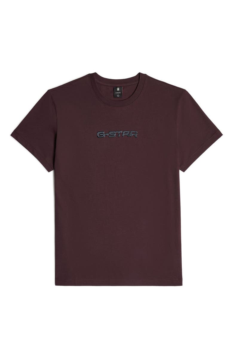 G-STAR Gel Print Organic Cotton T-Shirt, Alternate, color, Maroon