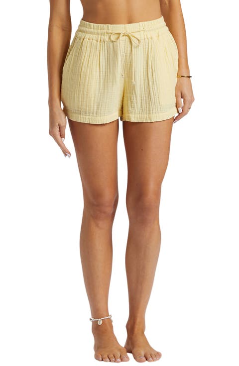 Cotton Gauze Cover-Up Shorts