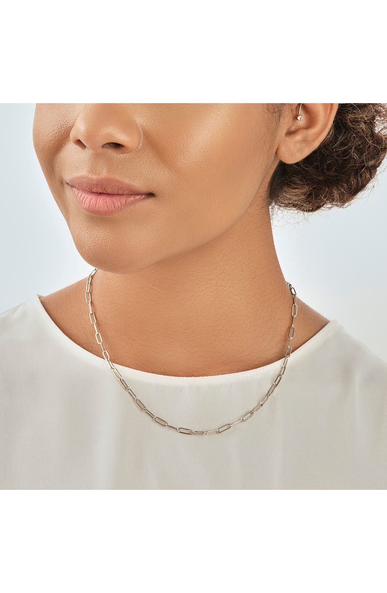 Sterling Forever Linked Chain Necklace, Alternate, color, 