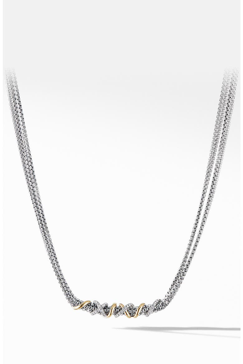 Helena Short Necklace with 18K Yellow Gold and Diamonds, Main, color, GOLD/ DIAMOND
