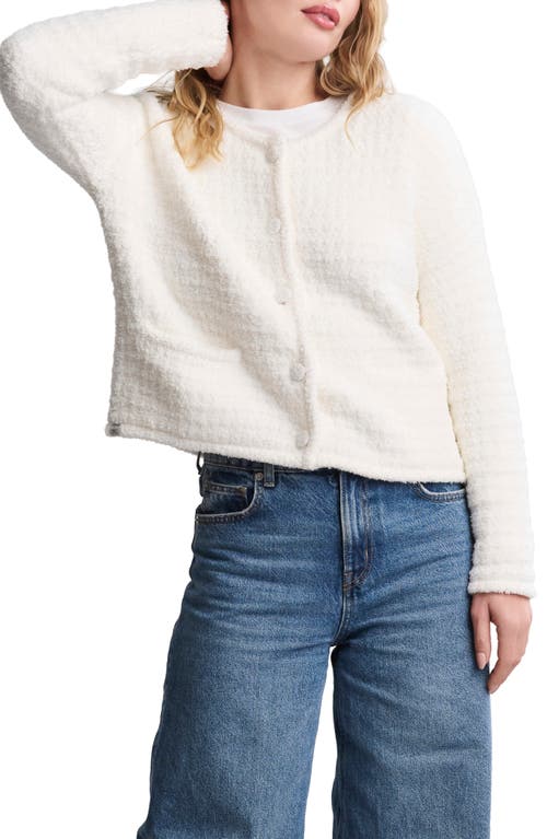 Barefoot Dreams Cozychic® Textured Cardigan In White