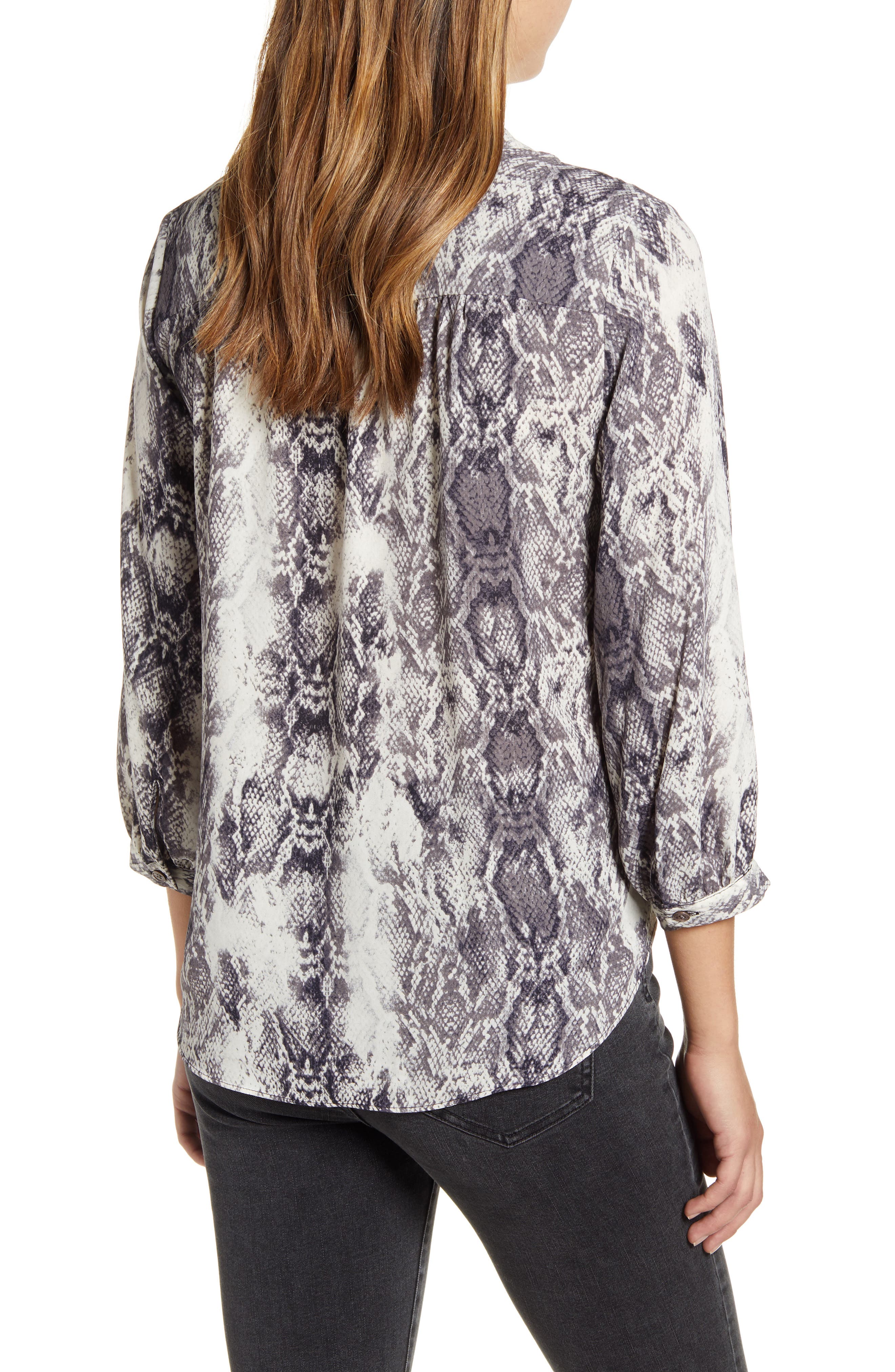 Snake Print Rumple Blouse - image 2