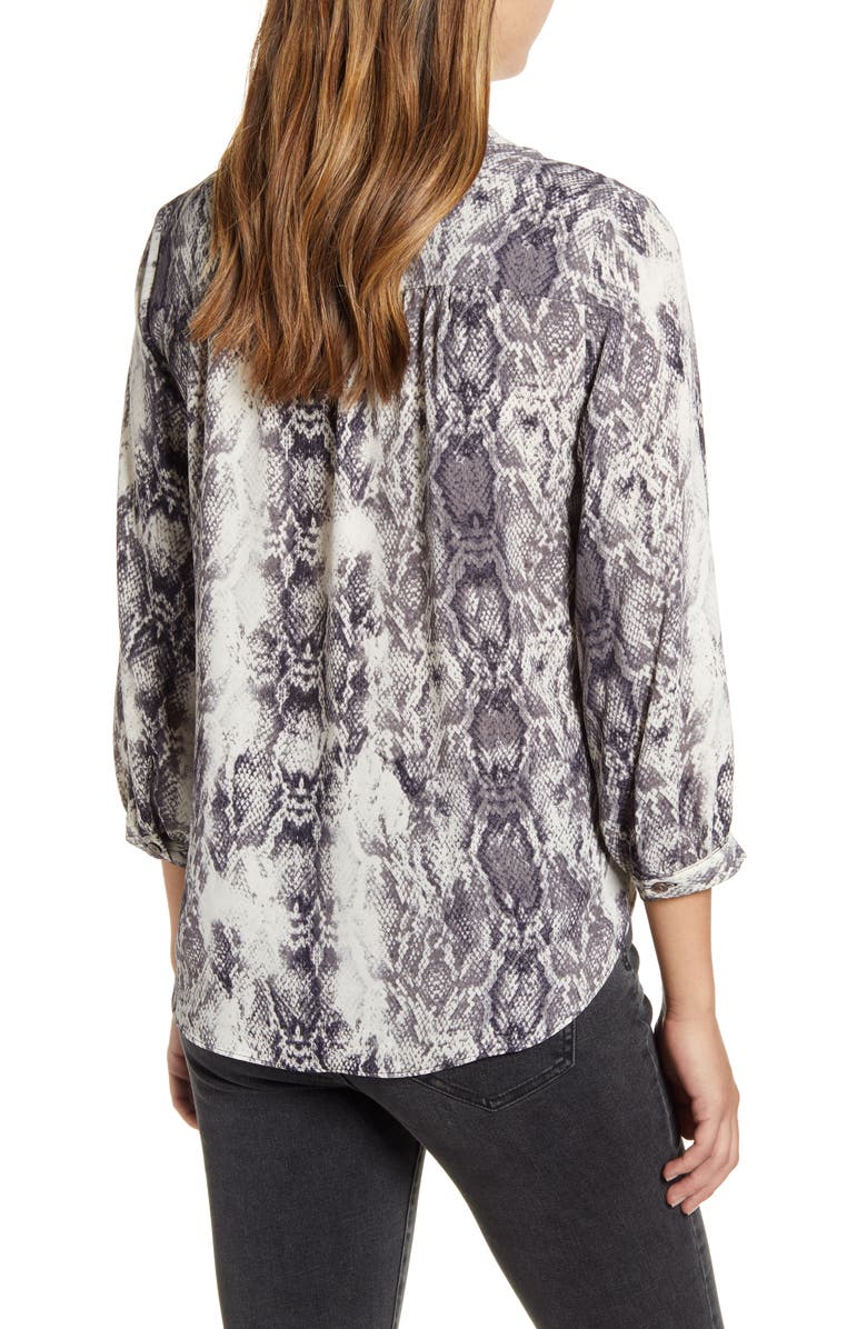 Vince Camuto Snake Print Rumple Blouse, Alternate, color,