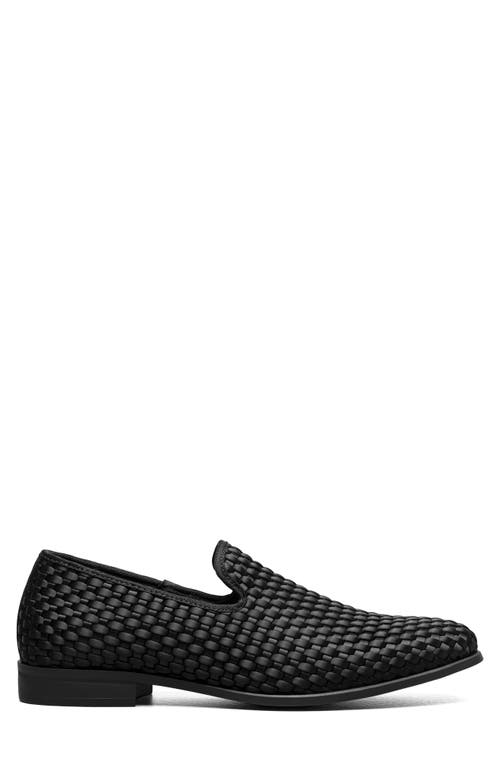 Stacy Adams Swenson Woven Loafer In Black