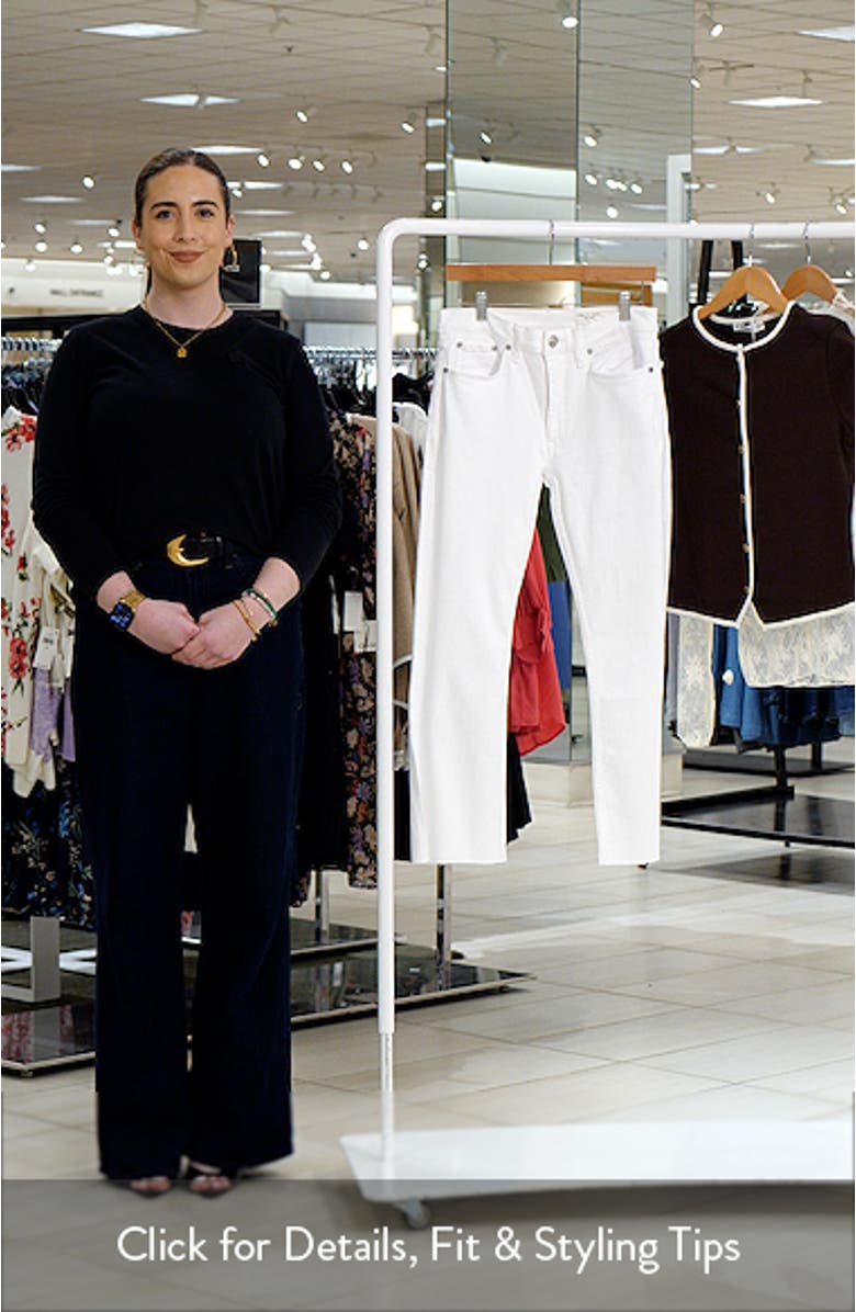 Flexi Peyton Raw Hem Ankle Bootcut Jeans, sales video thumbnail