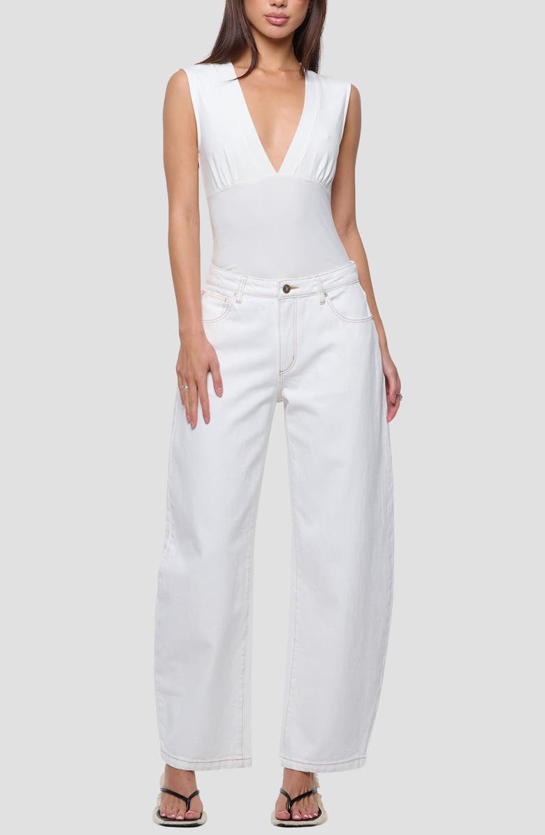 ABRAND Barrel Leg Jeans, Alternate, color, Porcelian