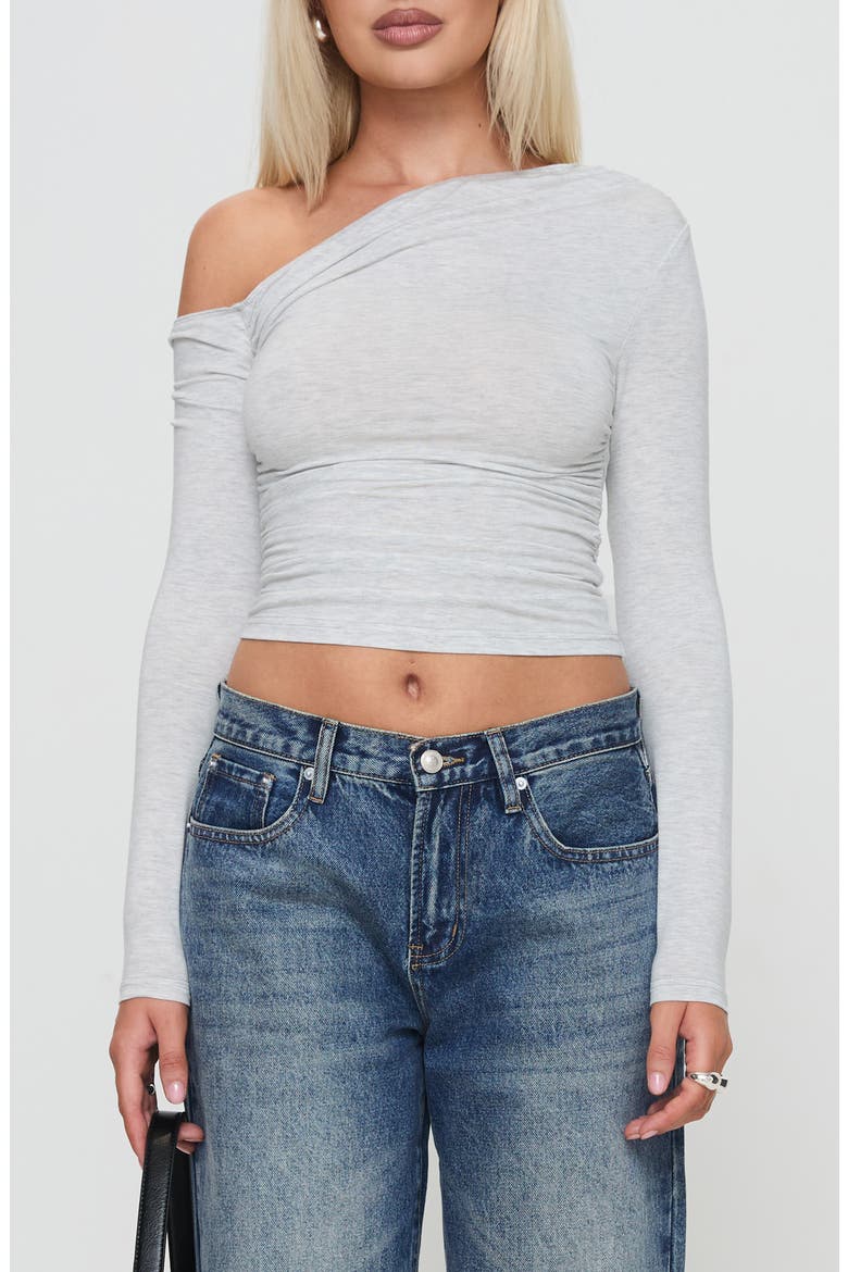 Beller One-Shoulder Top, Main, color, GREY