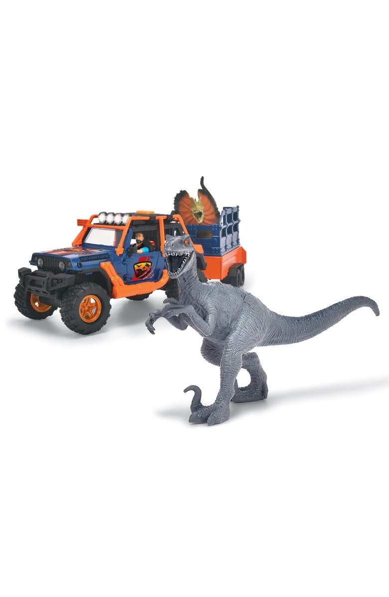 Dickie Toys Dino Commander Light & Sound Kids Playset, Ages 3+, Alternate, color, Multicolored