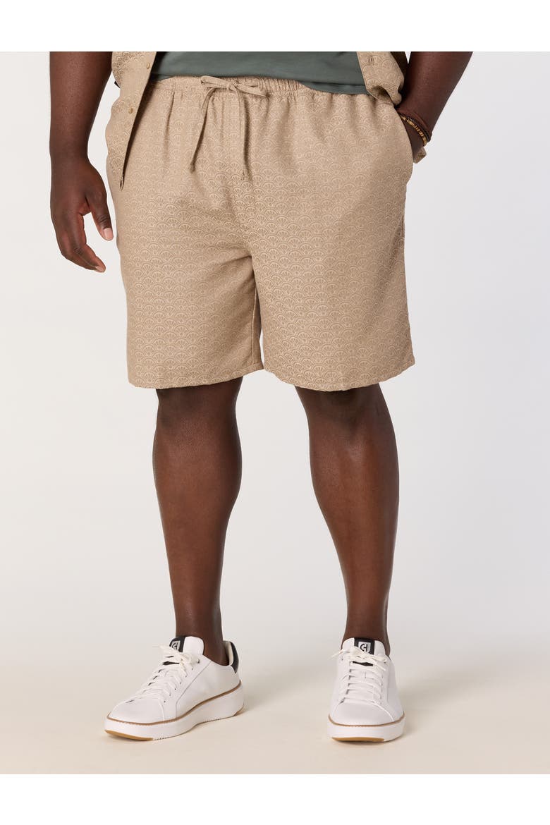 Big & Tall Resort Textured Shorts, Main, color, DUNE