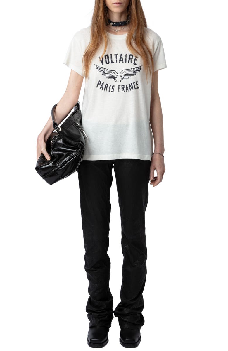 Zadig & Voltaire Walk Voltaire Wings Graphic T-Shirt, Alternate, color, 