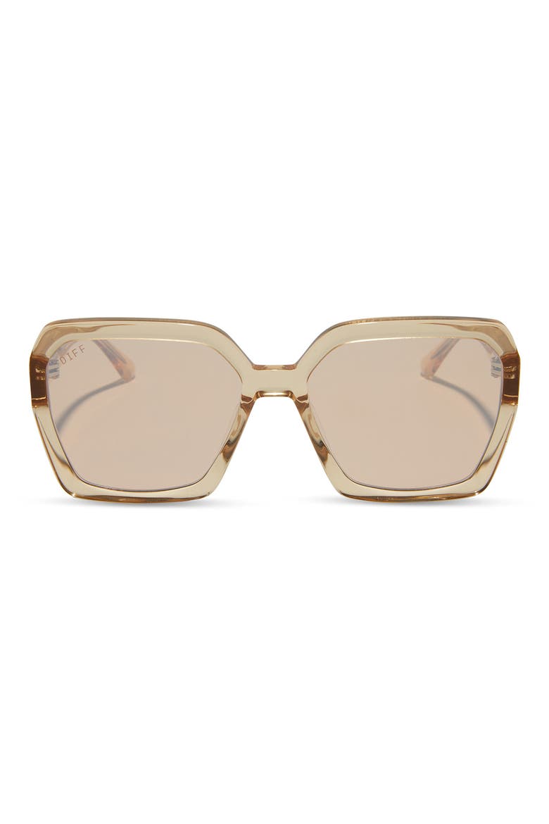 Sloane 54mm Square Sunglasses, Main, color, HONEY CRYSTAL FLASH