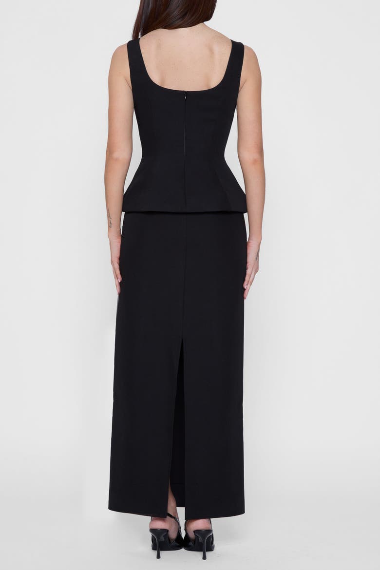 Classic Column Maxi Skirt, Alternate, color, Black