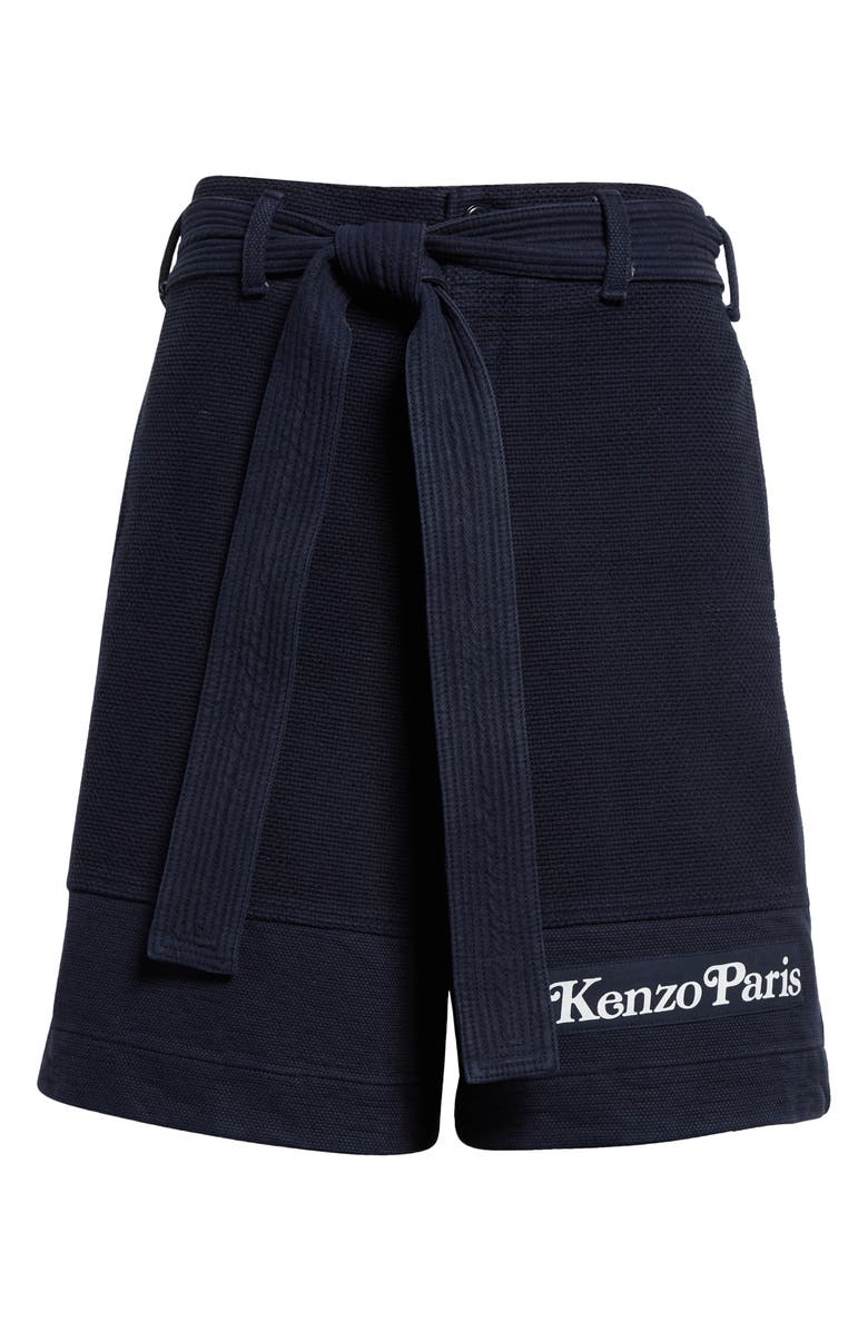 KENZO Verdy Logo Cotton Judo Shorts, Alternate, color, 