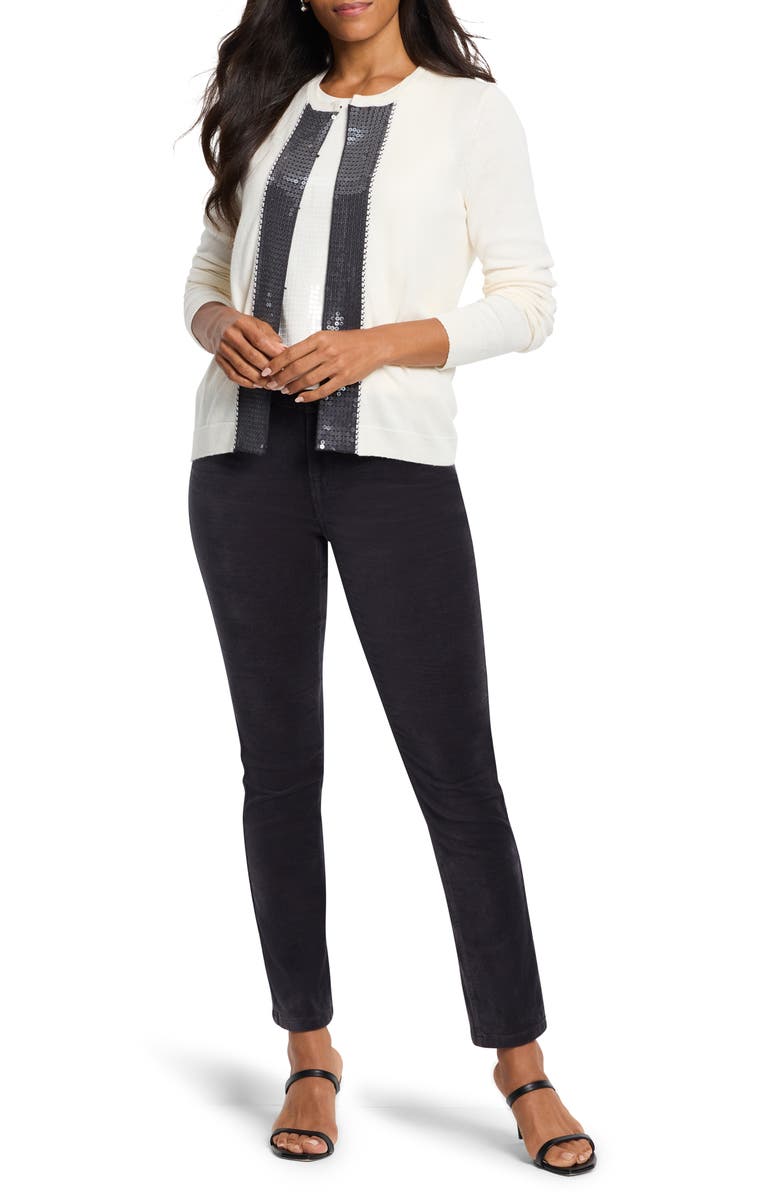 NIC+ZOE Sequin Sweater Tank, Alternate, color, Cream